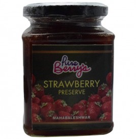 Pure Berry's Strawberry Preserve - Mahabaleshwar  Jar  350 grams